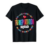 Transportation Squad Back To School Bus Driver Monitor Aide T-Shirt