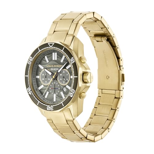 Image of Armani Exchange A|X Dive-Inspired Stainless Steel Watch for Men