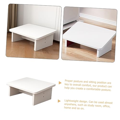 Reposapiés de madera ergonómico Angoily con base antideslizante de alta comodidad 7