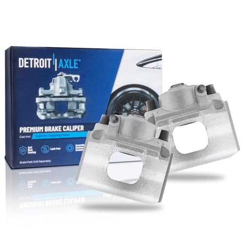 Image of Detroit Axle - Front Brake Calipers for 1986-1992 Ford Taurus Mercury Sable 1988-1992 Lincoln Continental, Disc Brake Calipers 1989 1990 1991 Replacement