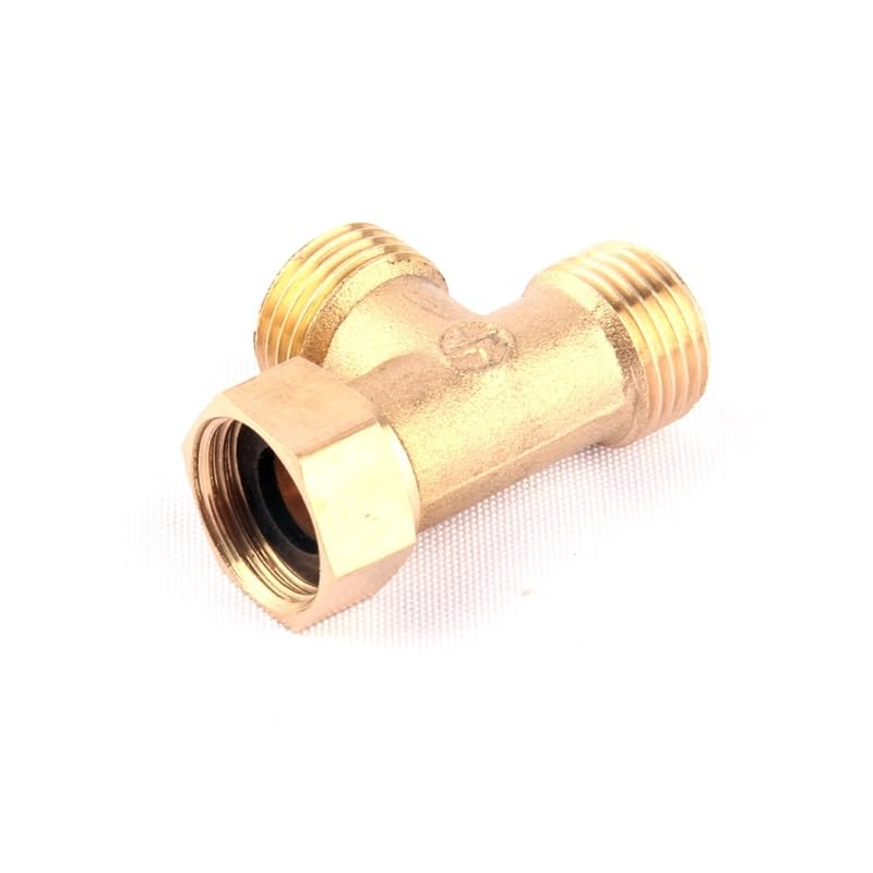 Raccordo a T in ottone da 6 pezzi da 1/2 pollice for tubo dell'acqua da giardino Raccordo a T con filettatura in ottone