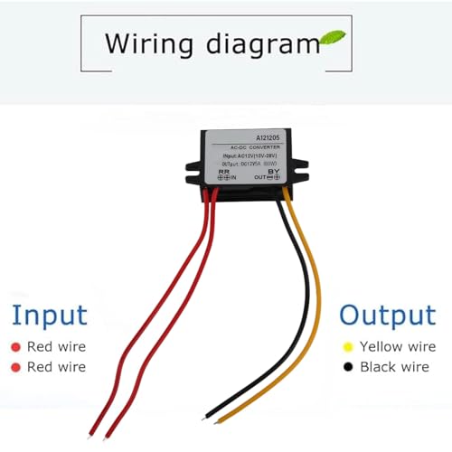 Step Down Converter Power Converter Waterproof Step Down Volt Converter AC 10-28V to DC 12V Buck Converter AC-DC Step Down Power Module(5A)4