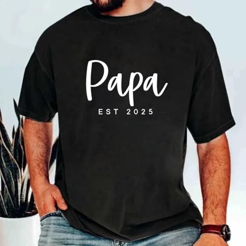 GABITA Personalized Dad Shirts Custom Dad Est Shirt with Kids Names Grandpa Papa Shirts Birthday Fathers Day Shirt for Daddy2