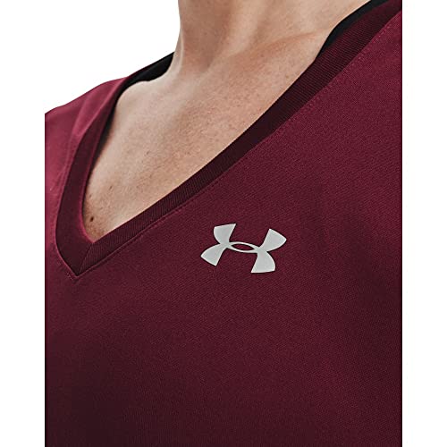 Image of Under Armour Womens Tech V-Neck Short-Sleeve T-Shirt