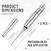 Saysurey 2 Pcs Precision Oiler Pen Applicator Lightweight Aluminum Precision Oil Pen for Hard to Reach Areas & Machinery 15ml Reservoir