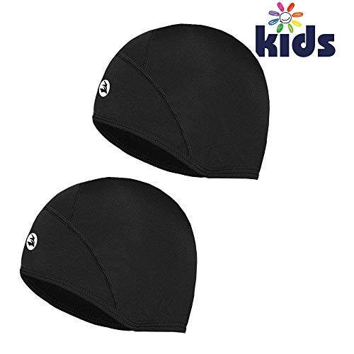EMPIRELION Kids Lightweight Helmet Liner Teens Thin Thermal Skull caps Cover Ears Beanie