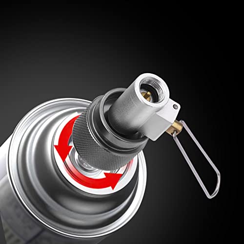 Butane Fuel Canister Refill Adapter Set, 2Pcs Butane Canister Converters 1Pc Gas Refill Adapter Camping Gas Saver Plus With Storage Box For Camping Stove Backpacking Picnic #TOP4