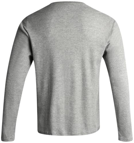 Lucky Brand Men's Pajama Set - 2 Piece Long Sleeve Waffle Knit Top and Flannel Fleece Thermal Pants - Cozy Men's Base Layers 6