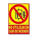 grupo contra incendios precio 0.00 PRIME JJ EX-412L - Señal Luminiscente No utilizar en caso de incendio 30x21 cm