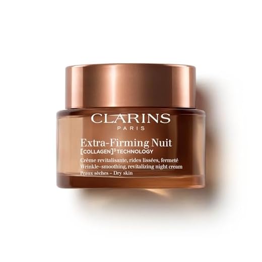 CLARINS NEW Extra-Firming Night Moisturizer | Firming and Renewing Anti Aging Night Cream | Contains Collagen Polypeptide, Avocado Peptides, Shea Butter & Niacinamide | REFILLABLE | Dry Skin Type