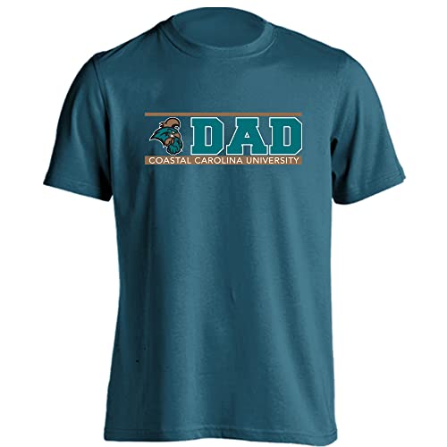 Chanticleers Parent T-shirt Coastal Carolina Chanitcleers Dad Proud Parent Short Sleeve Charcoal T Shirt Xl Coastal Carolina Dad Shirt