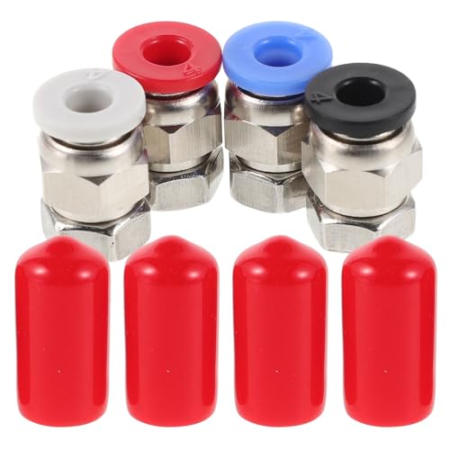 PLAFOPE 2 Sets 3d Printer Feed Tube Adapter Ptfe Pneumatic Connector Pc4-m6 Straight Fitting 4x2.5mm for Filament Dryer 