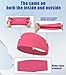 4 PCS Sweat-Guiding Double-Layer Sports Headbands, Stretchy Durable Sweatband Hairbands for Men Women Fitness Running Dance Yoga (Pink Pack)