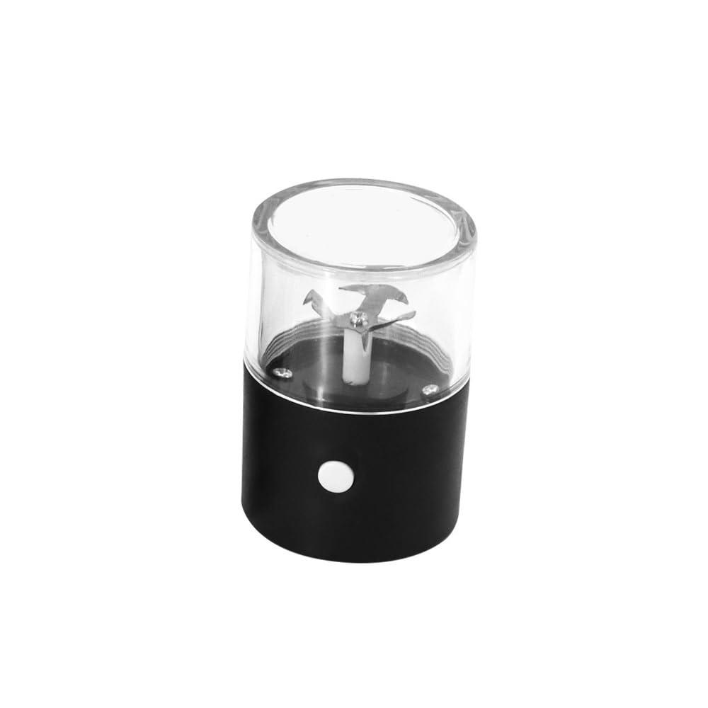 Ebilun Black Multifunction Electric Herb Grinder Tobacco Crusher Usb Rechargeable Grass Grinders Smoking Accessories Household Kitchen Tools (Black)
