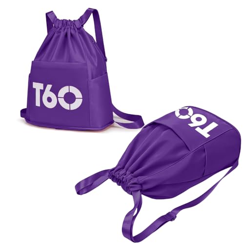 Mochila Backpack T60 Multifuncional Sacola Unissex Esportiva Academia Trabalho Passeio Casual - Bolsa para dia-dia - Cores Variadas (Roxa)