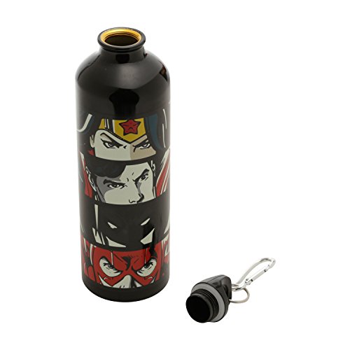 Garrafa Alumínio Dc Liga da Justiça Core Characters Eyes Urban Multicor