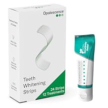 Opalescence Go Teeth Whitening Strips 12 Treatments Hydrogen Peroxide Formula 10% Enamel Safe Slip Free Sensitivity Free Includes Small Sample 1 oz Sensitive Whitening Toothpaste 6050-3472