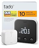 tado° Smart Thermostat X, kit de démarrage, thermostat câblé et Bridge X, commande via une application et une enceinte connectée (Alexa, Siri, Google Assistant), pas compatible avec tado° V3+
