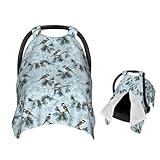 Muishi Mountain Sparrows Baby Car Seat Canopy Nursing Cover for Newborn Car Seat Breastfeeding Covers Blanket Newborn Shower Gift