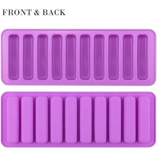 Silicone finger shape rectangle ice mold - multicolor