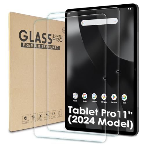 WD&CD 2 Pack Screen Protector Compatible with Onn 11 Tablet Pro (2024 Model) Case Friendly Tempered Glass for Onn 11inchAnti Scratch Anti BubbleHigh Definition