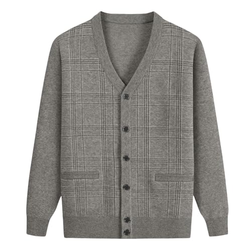 Cardigan décontracté cachemire épais homme gilet chaud hiver