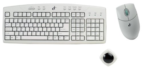 iConcepts 62052 Wireless iKit Keyboard and 4D Wheel Mouse PS/2