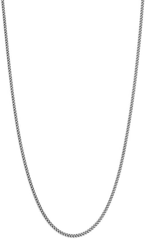 Miansai Cuban Chain Necklace | Brushed Sterling Silver