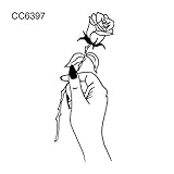 3. Muy buena elección como tatuaje temporal, maquillaje corporal, y también puede cubrir cicatrices en el cuerpo. Característica: impermeable y de alta calidad