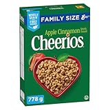 CHEERIOS - FAMILY SIZE PACK - Naturally Flavoured Apple Cinnamon Cereal Box, No Artificial Colours, No Artificial Flavours, Whole Grains, 778 Grams Package