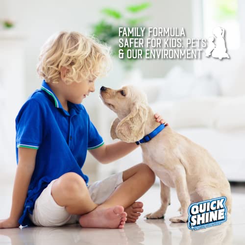 Quick Shine Multi Surface Floor Cleaner 64Oz | Plant-Based, Ready To Use, Dirt Dissolving, Streak Free, No Rinse | Use On Hardwood, Laminate, Luxury Vinyl Plank, Tile & Stone | Safer Choice #TOP7
