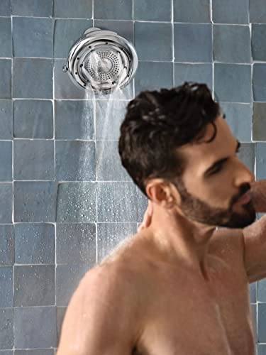 Moen N400R0Ch Quattro Rainshower Showerhead With Four Unique Shower Experiences, Chrome #TOP2