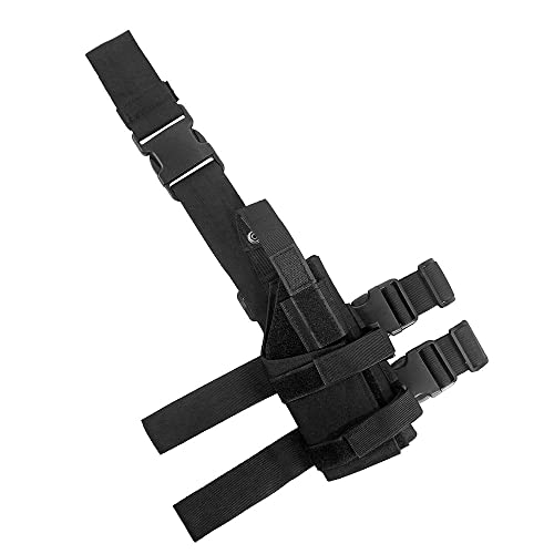 Depring Universal Drop Leg Holster Tactical Pistol Gun Thigh Holster For Most Compact Medium Full Size Handgun #TOP24