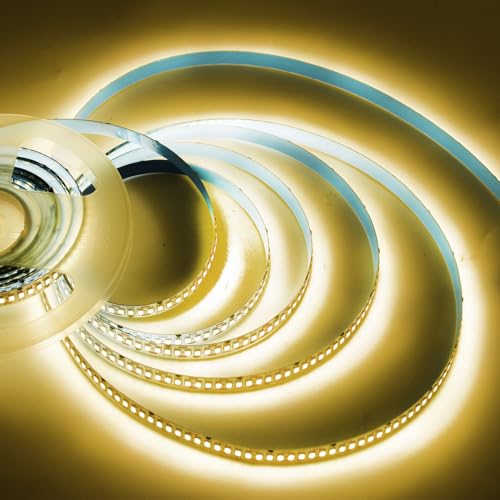 Image of SUYOOULIN LED Strip Lights, SMD 2835 1200 LEDs Light Strips, 33ft /10m 18000LM Flexible AC 110V Waterproof IP68 LED Ribbon Lighting for DIY Christmas Home Indoor Outdoor Decor(Warm White 3000K)