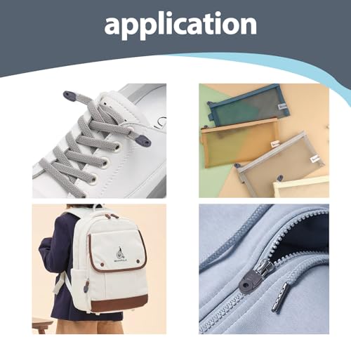 20 peças de tampas de extremidade de paracord com zíper terminais de cordão elástico corda elástica