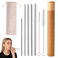 Product List: You will receive 5 pieces of vocal training straws, 2 pieces of brushes, 1 canister, and 1 bag. This complete kit is ideal for voice training. Premium Material: Crafted from good-quality stainless steel, the vocal training straw is reli...