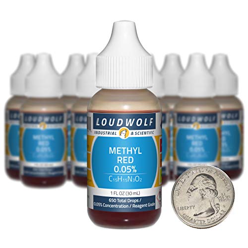 Methyl Red / 10 Fluid Ounces / 10 Bottles / 0.05% Concentration/Reagent Grade