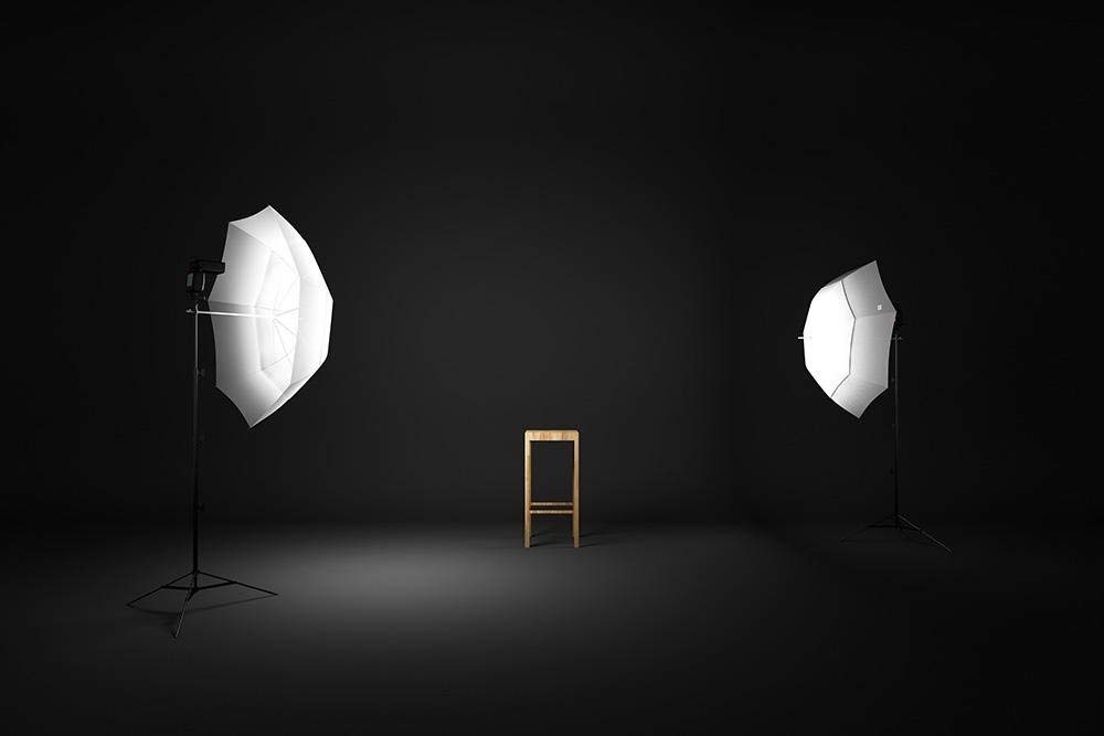 Selens Photo Umbrella Kit 33"/84cm White Soft Umbrella with Light Stand and Metal Flash Bracket Mount for Portrait Photography , Studio and Video Lighting