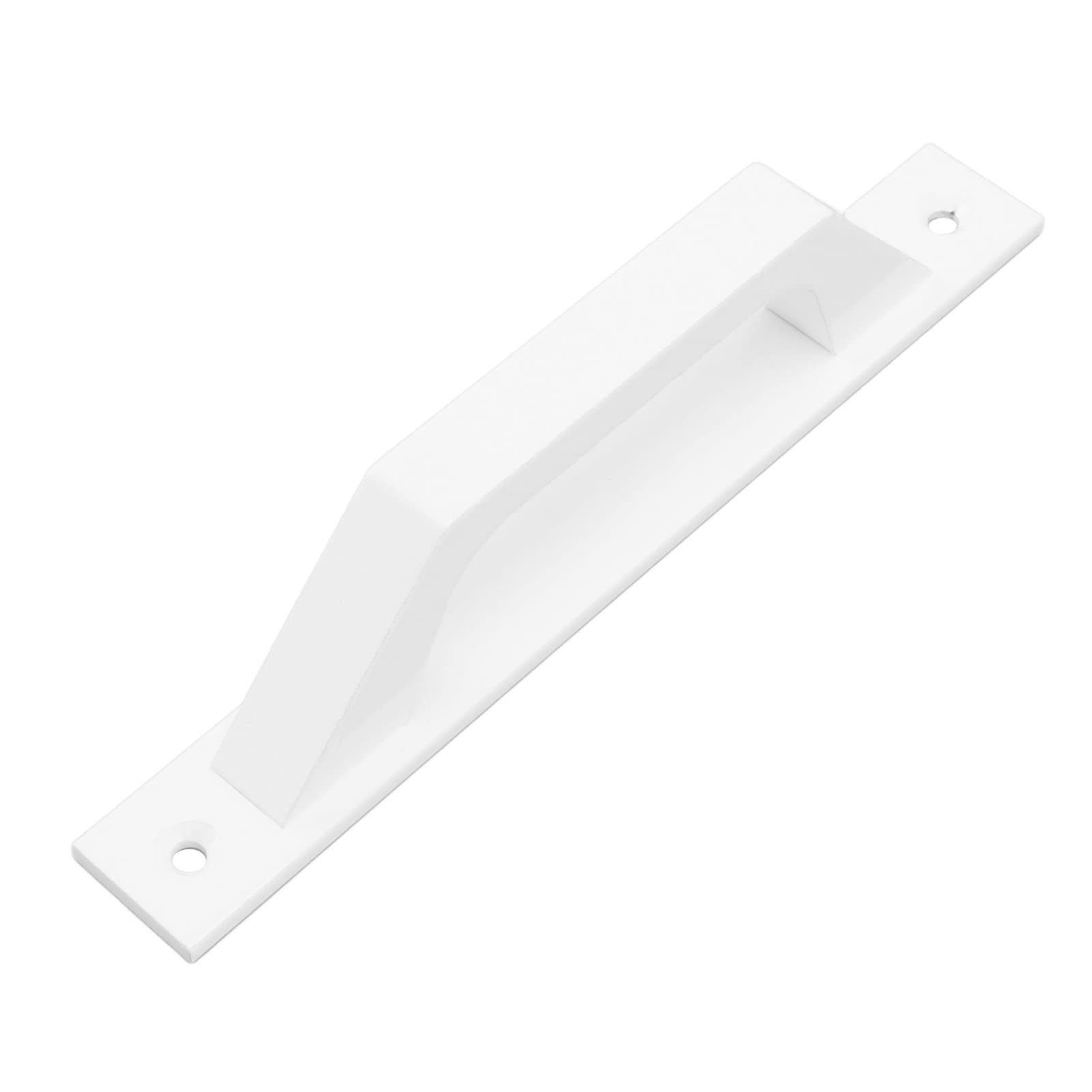 Metal Door Handle, Simple Style Cabinet Pull Handle Compact Size with 2 Screws for Home and Warehouse (White)