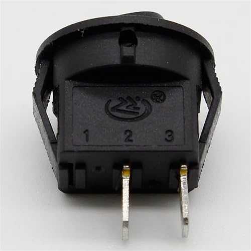 Interruptor basculante de 2 pines y 2 archivos mini para proyectos de electrónica, 5 unidades 2