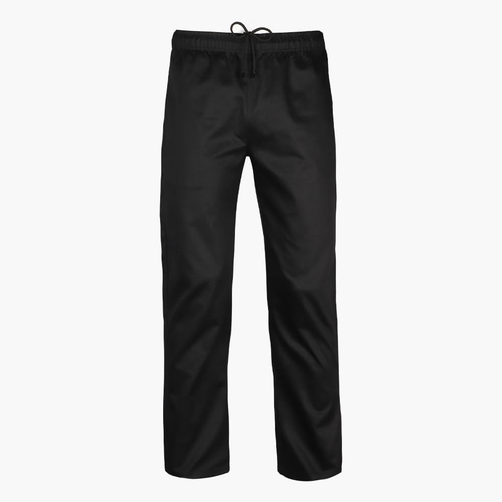 P-H Chef Trouser Short Length Restaurant Kitchen Work wear XS to 7XL Premium Quality (Waist 6XL, Inseam 29", Black)