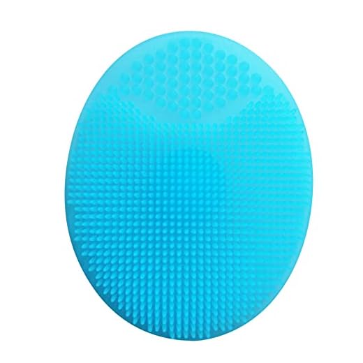 1 Cepillo De Limpieza Facial De Silicona Suave, Exfoliante, Exfoliante Para Masaje, Poros Y Puntos Negros, Regalo Para Niñas, Hermanas, El Mejor Toallero De Piscina (Azul, Tamaño Único)