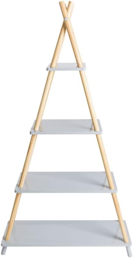 Livarno Home A-Frame Shelf with dimensions: 147.5cm height, 80cm width, 30cm depth.