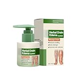 Crema de Masaje Herbal Edema Comfort para Piernas, Crema Natural para el Alivio de la Hinchazón de Piernas (Actualización 2025), No Grasa, de Rápida Absorción, para Todo Tipo de Piel, 100 g (1Pc)