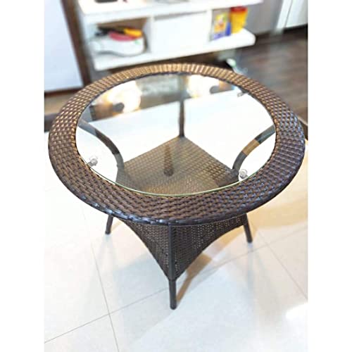 Image of Indiid Homes D-12 Patio Indoor Outdoor Living Room|Balcony|Garden|(4 Chair + 1 Table)|Furniture Set |Coffee Chair Set |Powder Coated|