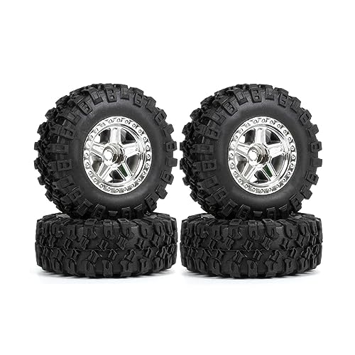 4 個ナイロン 1.0 "ビードロック ホイール リム タイヤ 5 スポーク ハブ SCX24 クローラー車用ビードロック ホイール リム タイヤ