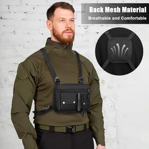 Sac de poitrine Molle idéal pour le cyclisme et la pêche - 5