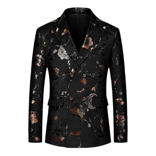 Blazer décontracté jacquard pour homme idéal en soirée et au bureau