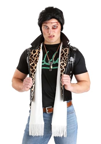 Rocky Horror Picture Show Eddy Costume For Adults | Officially Licensed Includes T-Shirt Vest Scarf Necklace