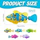 Afenau 6 Stück Roboter Fisch, Elektronische Fisch, Robo Fische für Kinder, Schwimmender Fisch mit Leuchtende, Fisch Badewanne Spielzeug Elektrisch, Fisch Spielzeug für Kinder Badewanne Robo Fish